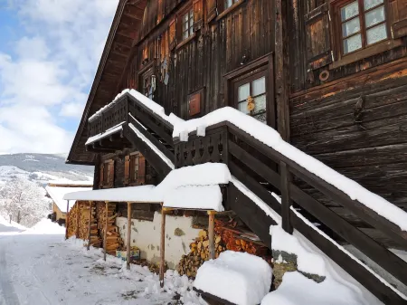 Old farmhouse on 1100 m altitude between the Katsch Mountain & Millstätter Lake