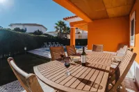 Spacious family Villa with private pool on beach resort