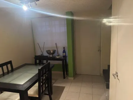 "Cozy house with pool and amenities.