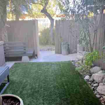 Poolside at Modern Little Tuscan Hotel Exterior