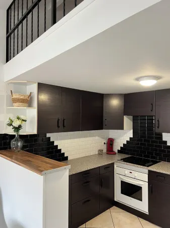 Beautiful T3 bis duplex near town center