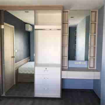 #4 29sqm 1-bedroom condo with pool, fitness, WiFi, AC in Bangkok Rooms