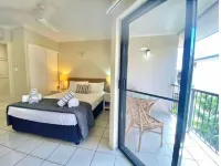 5 mins walk to town and beach. Family sized top floor condo!