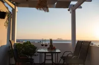 Kalamaki-Sunset - Scenic Sunset & Sea Views - Steps from Shore - Mountain view