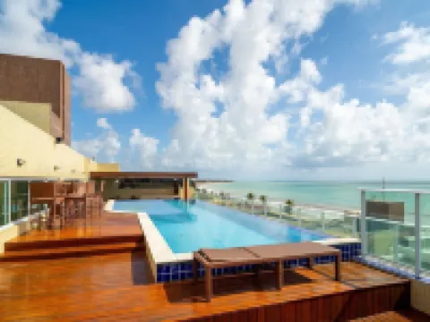 Your Complete Stay With a Rooftop Pool, 40m From the Beach in Cabedelo Cmzs Hotels in Cabedelo