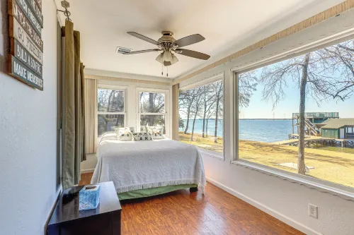 Hot Tub + Deck: Waterfront Lake Limestone Escape! - 2-Star