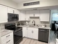 1st Floor Completely Remodeled, Pets Welcome!!! King & Queen Beds, W/D in Unit.,