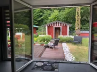 Wooden house with large garden and sauna "dogs welcome"