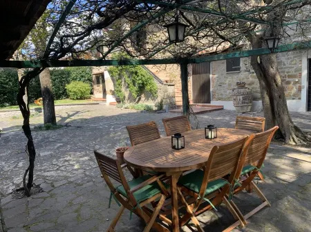 Typical stone cottage with large garden and private parking space