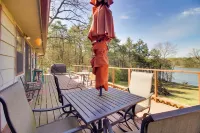 Dock & Water-view Deck: Home on Lake Dardanelle - 2-Star
