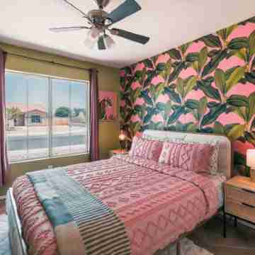 Desert Oasis: 4BR Boho Oasis w/ Pool, Spa, Game Room & Sleeps 12 Comfortably Rooms