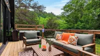 Fireside on Mortar by Avantstay Modern A-fram Home + Hot Tub + Firepit + Forest Views - Country Houses