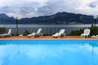 Flat Lake Garda with Very Panoramic View