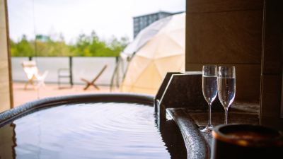 デラックス ツインルーム 露天風呂付 草津ナウリゾートホテルの写真