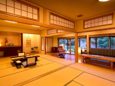 別館和室、バス付き、山の景色 美食と自家源泉を愉しむ静寂の宿　秘湯・鷹ノ巣温泉　鷹の巣館の写真