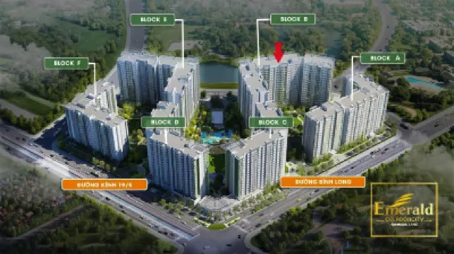 Gem Emerrald - Celadon City Tân Phú Các khách sạn gần Hồ Bơi Vĩnh Lộc - Khu Vui Chơi Giải Trí Vĩnh Lộc