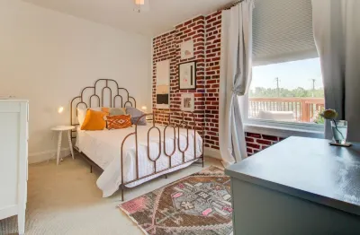 artsy downtown river view condo