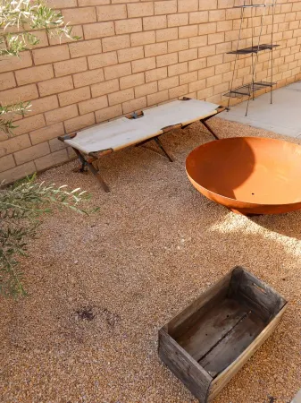 Beaux in the Desert- a desert oasis