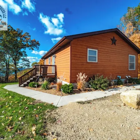 Sunset Riverview Cabin Hot Tub Fireplace, Luxury Cabin with Stunning River Views