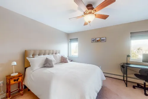 Sunny, Second-Story Condo with a Mountain View, Gas Fireplace, & Free WiFi Hotels in Frisco