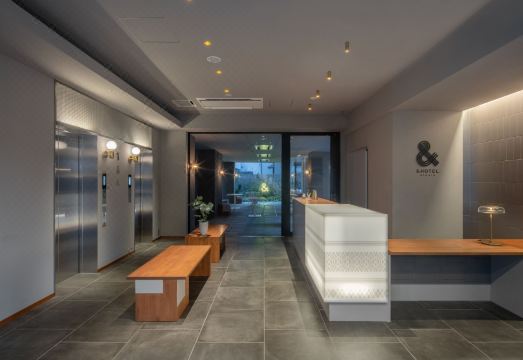 & 호텔 하카타의 모던한 객실 인테리어