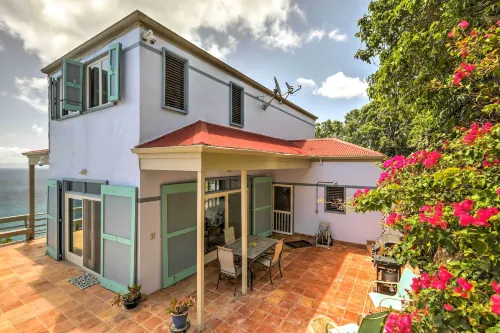 St Thomas Cliffside Villa with Pool and Hot Tub!
