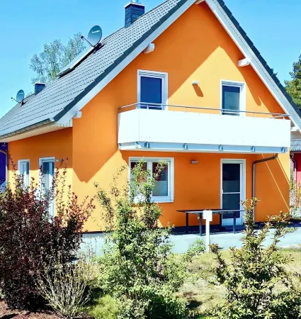 Lake vacation Müritz - House Nordlicht with sauna, fireplace & wallbox, 250 m to the beach