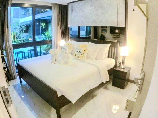 บี206 - คอนโด 1 ห้องนอนพร้อมทางลงสระว่ายน้ำ ที่หาดอ่าวนาง