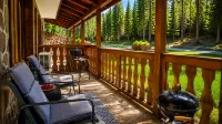 Elegant Ground-Floor Studio with Covered Terrace and Direct Access to Nature - Mountain view