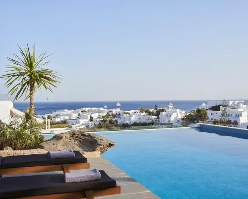 Mr & MRS White Mykonos Hotels near Platis Gialos Beach