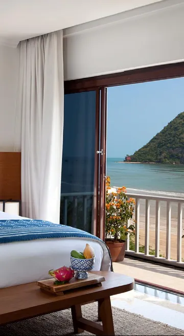 ห้องเตียงคิงไซส์พร้อมวิวทะเล