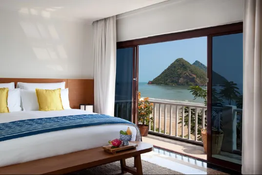 ห้องเตียงคิงไซส์พร้อมวิวทะเล