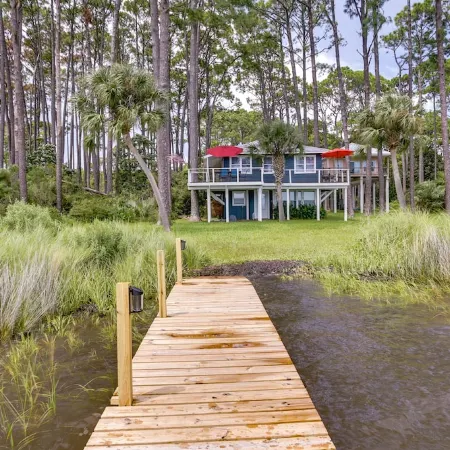 Carrabelle Retreat w/ Boat Dock + Views of Gulf!