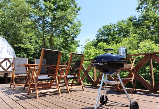 North Glamper Furano의 글램핑 텐트 전경