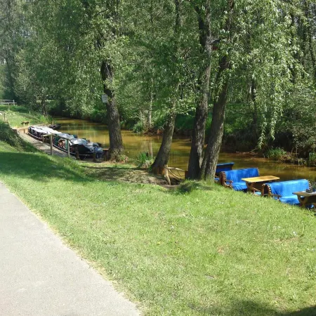 Vacation apartment in the Spreewald, own boat trip and canoes from the Ragow natural harbor
