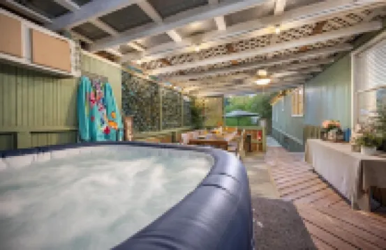 Hot Tub, Fire Pit, Cabana, Covered Patio & Pet-Friendly Riverside Retreat