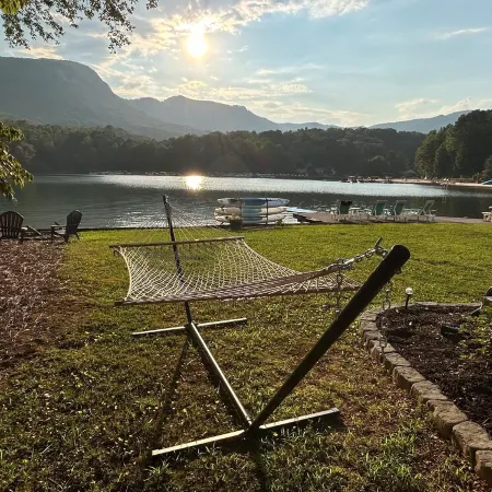 Gorgeous Lakefront Home with Mountain Sunset Views & Hot Tub!