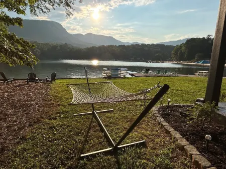 Gorgeous Lakefront Home with Mountain Sunset Views & Hot Tub!