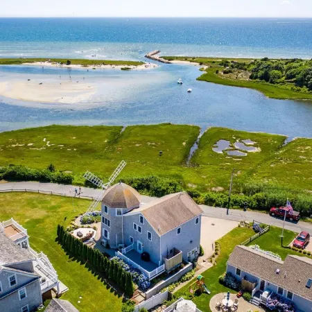 Unique oceanfront windmill with breathtaking views of Nantucket Sound.
