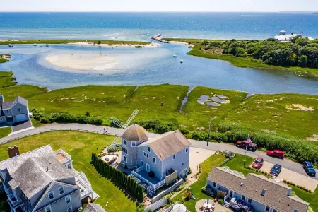 Unique oceanfront windmill with breathtaking views of Nantucket Sound.