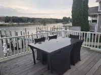 River Front 4-bedroom house with boat dock close to downtown St. Joseph.