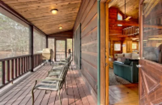Picture-perfect cabin with private hot tub, deck space, fireplace, & more
