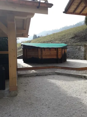 Gite in a traditional farmhouse. Terrace with swimming pool. Pets allowed