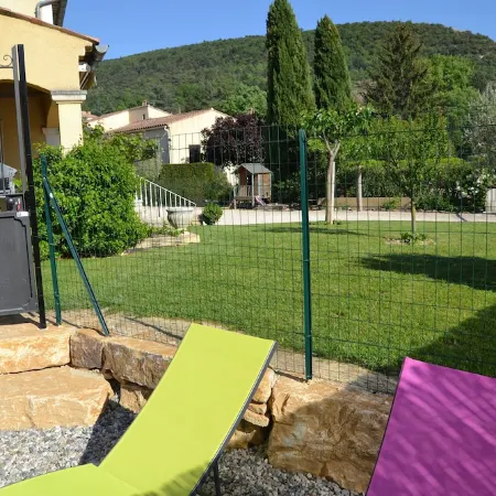Air-conditioned villa, private pool 100m from the start of the Mont Ventoux climb Отели в г. Малосен