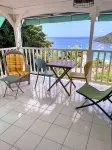 Studio with sea view, 5-minute walk from the beach and jacuzzi