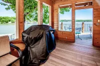 Beautiful Lakefront Lodge w/ Private Dock and Amazing 180 View from Two Decks