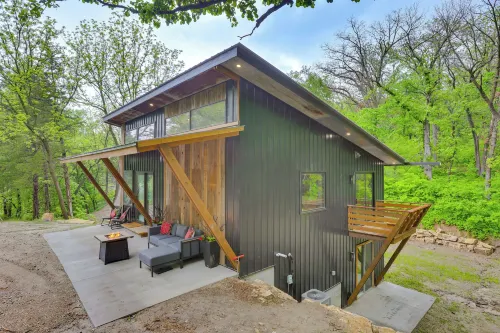 Modern Louisville Home on 3 Acres w/ Gas Fire Pit! - 4-Star