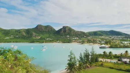 Charming 2-bedroom villa 238D South Finger Jolly Harbour with spectacular view.