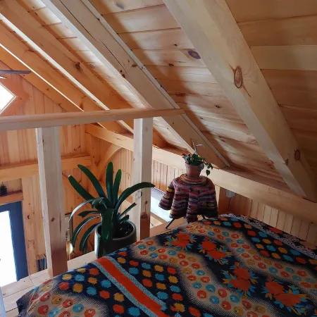 Northwoods Guest  Cabin & Porch Overlooking Private Woods and Stream