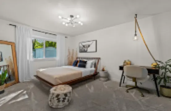 White Guesthouse with a Pool